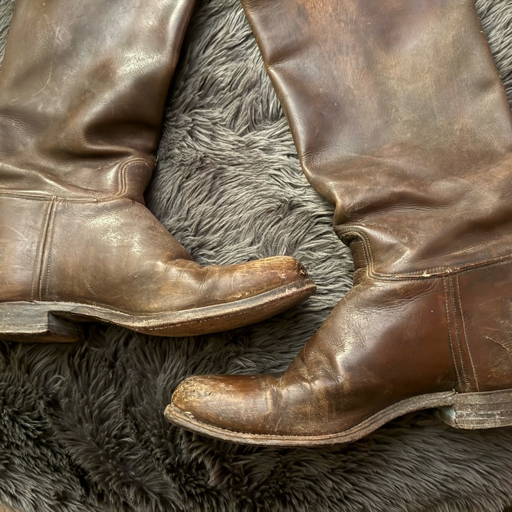 Original Vintage Men’s Antique US Army Cavalry Riding Boots - Picture 3 of 12